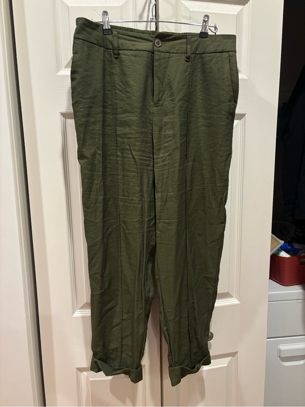 a new day Olive Green Casual Chinos